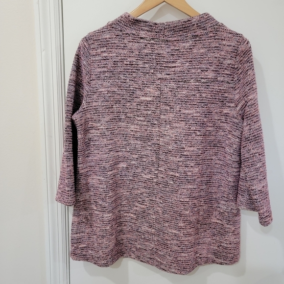 LOFT Mock Neck Knit Sweater Top Size Medium - Picture 3 of 15
